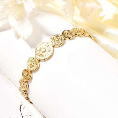304 Stainless Steel Sun Cuff Bangles LS-BJEW-F457-25G-1