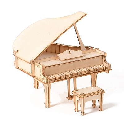 Piano DIY Wooden Assembly Toys Kits for Boys and Girls PW-WGD4719-01-1