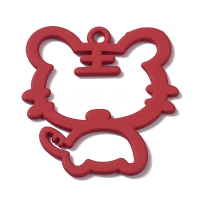 Alloy Spray Paint Pendents PALLOY-F279-02-1