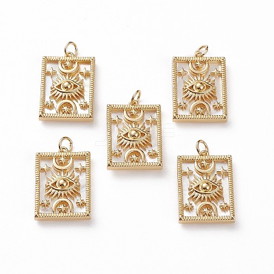 Natural Shell Pendants X-KK-C100-01G-1