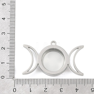 304 Stainless Stee Locket Pendants STAS-S132-14P-01-1