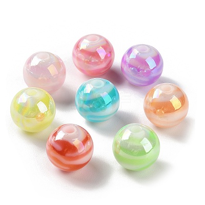AB Color Plated Acrylic Beads SACR-I005-13B-1