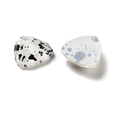 Spot Pattern Resin Cabochons LS-MRMJ-G015-09-1