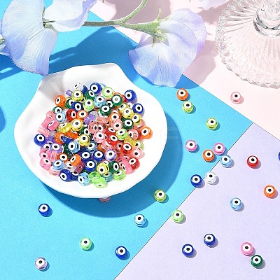 540pcs 14 Colors Transparent Acrylic Beads TACR-YW0002-08-1