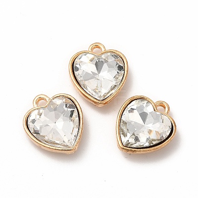 Faceted Glass Rhinestone Pendants GLAA-I051-B08-1