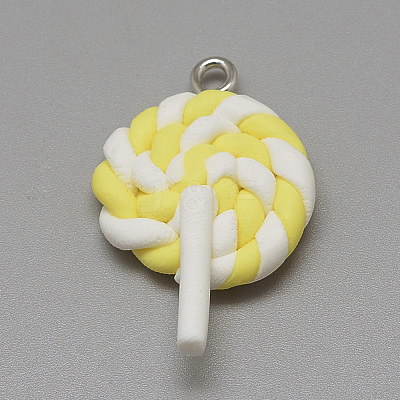 Handmade Polymer Clay Pendants X-CLAY-Q240-014-1