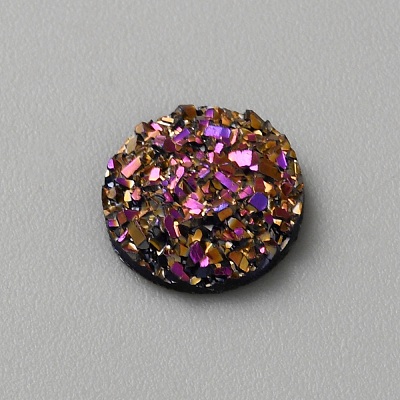 Druzy Resin Decoden Cabochons RESI-WH20007-01O-1