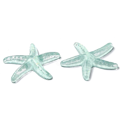 Translucent Resin Sea Animal Cabochons RESI-B016-01F-1