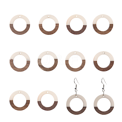 Resin & Wood Pendants RESI-OL0001-10C-1