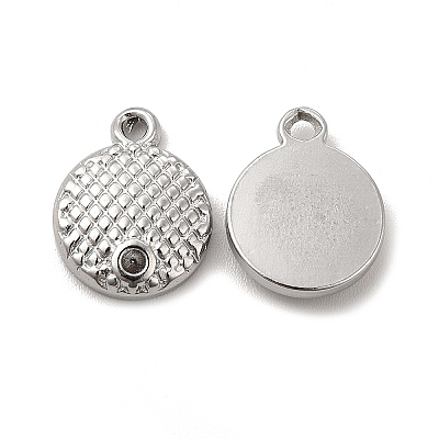 Non-Tarnish 304 Stainless Steel Pendant Rhinestone Settings STAS-F290-09P-1