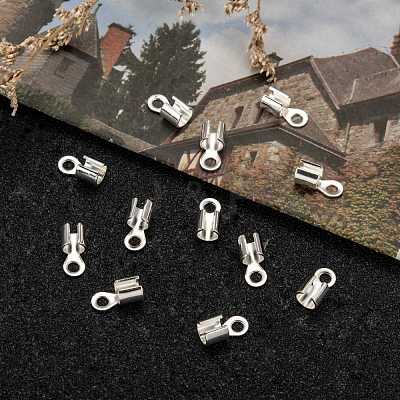 Brass Cord Ends KK-E182-S-1