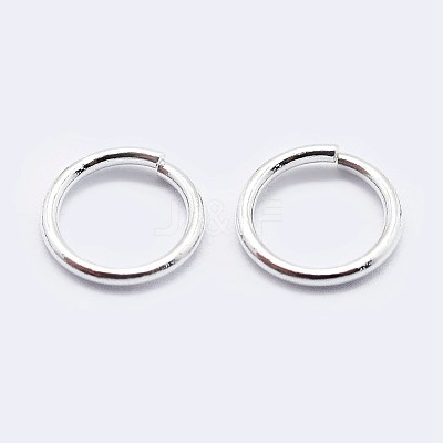 925 Sterling Silver Saw Cut Open Jump Rings STER-F036-02S-0.6x5mm-1