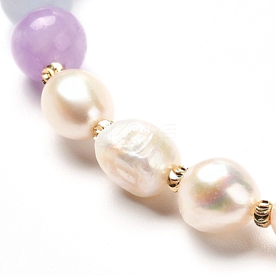 Stone Stretch Bracelet for Girl Women BJEW-JB06810-1