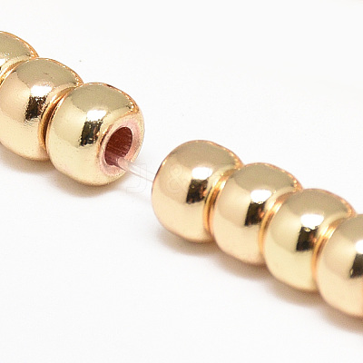 Electroplate Non-magnetic Synthetic Hematite Beads Strands G-Q465-38KC-1