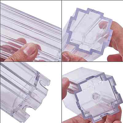 Transparent Plastic Candle Molds AJEW-SC0001-18-1