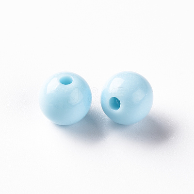 Opaque Acrylic Beads MACR-S370-C10mm-A07-1