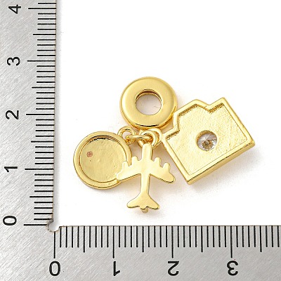 Rack Plating Brass Enamel European Dangle Charms LS-KK-R153-13G-1
