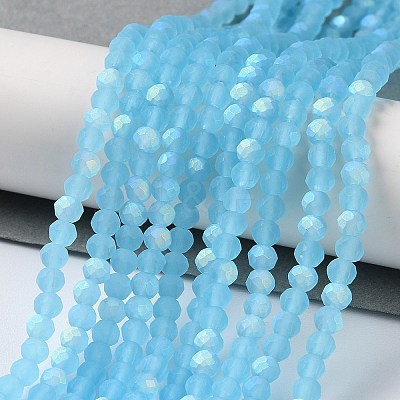 Imitation Jade Glass Beads Strands EGLA-YW0003-19B-07-1