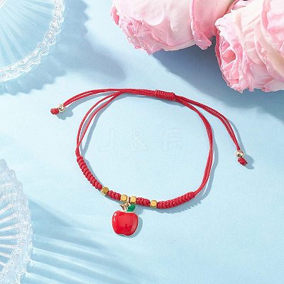 Alloy Enamel Charm Bracelets BJEW-JB12519-01-1