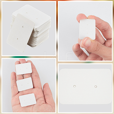 300Pcs Paper Jewelry Earring Display Cards with Hanging Hole CDIS-SP0001-05A-1