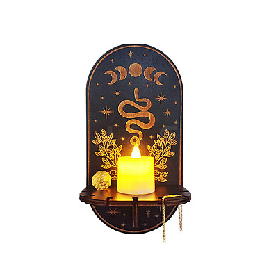 DIY Witchcraft Wall Hanging Candle Holder Display Silicone Molds DIY-G086-11A-1