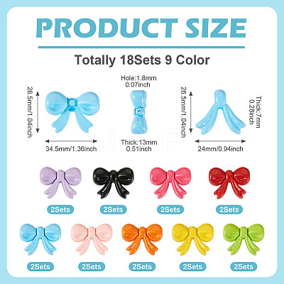 14Sets 7 Colors Baking Paint Opaque Acrylic Bead OACR-TA0003-99-1
