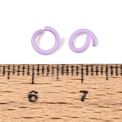 Spray Painted Iron Open Jump Rings IFIN-T017-04C-14-1