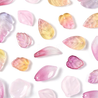 120Pcs 8 Styles Glass Pendants GLAA-FS0002-38-1