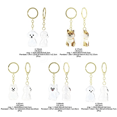 Iron Plastic Keychains KEYC-FZC0001-001C-G-1