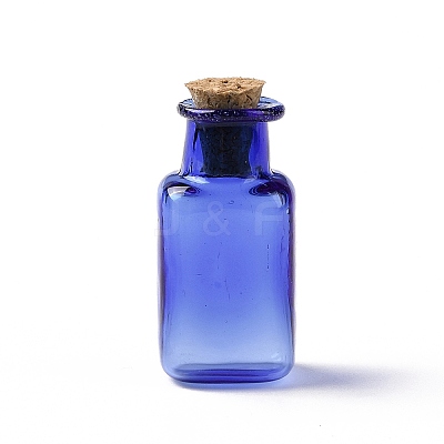 Rectangle Miniature Glass Bottles GLAA-H019-06C-1