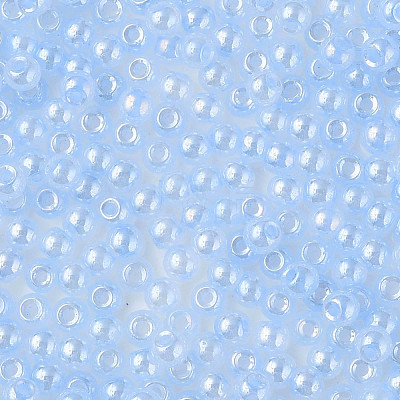 6/0 Imitation Jade Glass Seed Beads SEED-N004-006-13-1