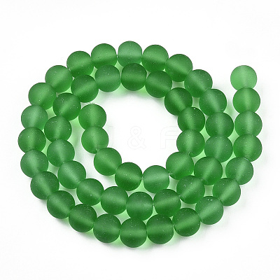 Transparent Glass Beads Strands GLAA-T032-T8mm-MD07-1
