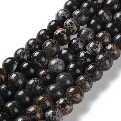 Dyed Natural Regalite/Imperial Jasper/Sea Sediment Jasper Beads Strands G-B124-C01-1