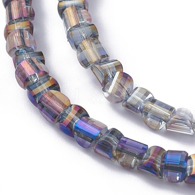 Electroplate Glass Beads Strands EGLA-L023A-FR04-1
