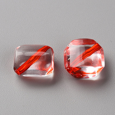 Transparent Acrylic Beads TACR-S154-08A-1