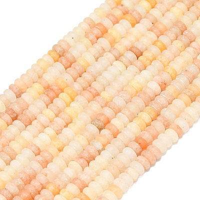 Natural Orange Aventurine Beads Strands G-P575-A02-4x2mm-01-1