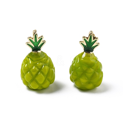 Brass Handmade Lampwork Pendants KK-D323-01A-02-1