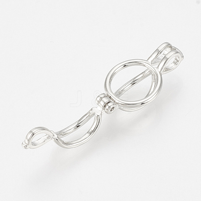 Brass Locket Pendants KK-Q748-020P-1