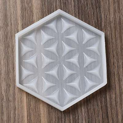 DIY Life of Flower Textured Cup Mat Silicone Molds LS-SIMO-H009-05G-1