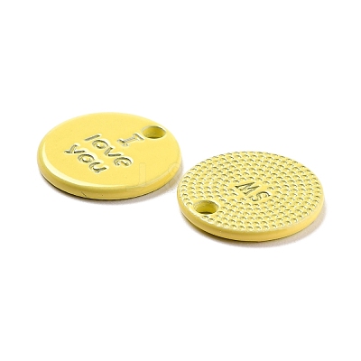 Alloy Spray Painted Charms PALLOY-B005-02H-1