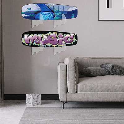 Acrylic Wall Hanging Display Shelf AJEW-WH0270-106-1