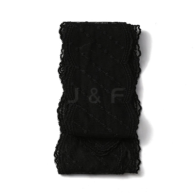 Polyester Wavy Edge Lace Trim OCOR-WH0060-84A-1