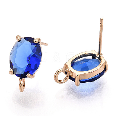 Brass Stud Earring Findings X-KK-S364-163-1