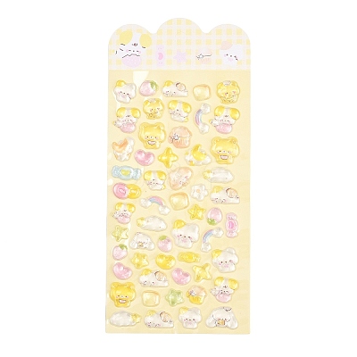 Epoxy Resin 3D Puffy Stickers DIY-G122-01G-1