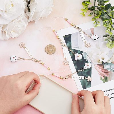 4Pcs 2 Style Alloy Mobile Accessories Decoration MOBA-OC0001-01-1