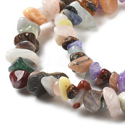 Natural & Synthetic Gemstone Chip Bead Strands G-M205-21-1