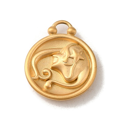 304 Stainless Steel Pendants STAS-L022-306MG-06-1