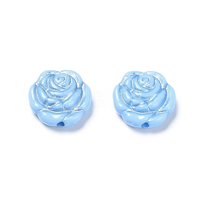Opaque Acrylic Beads OACR-G016-09K-1