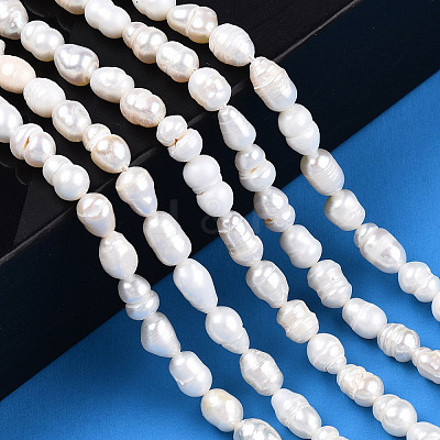 Natural Cultured Freshwater Pearl Beads Strands PEAR-N012-04R-1