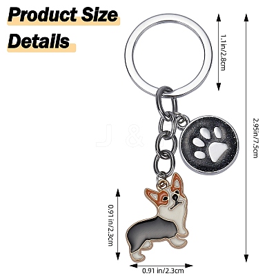 Alloy Enamel Keychains KEYC-SW00007-01-1